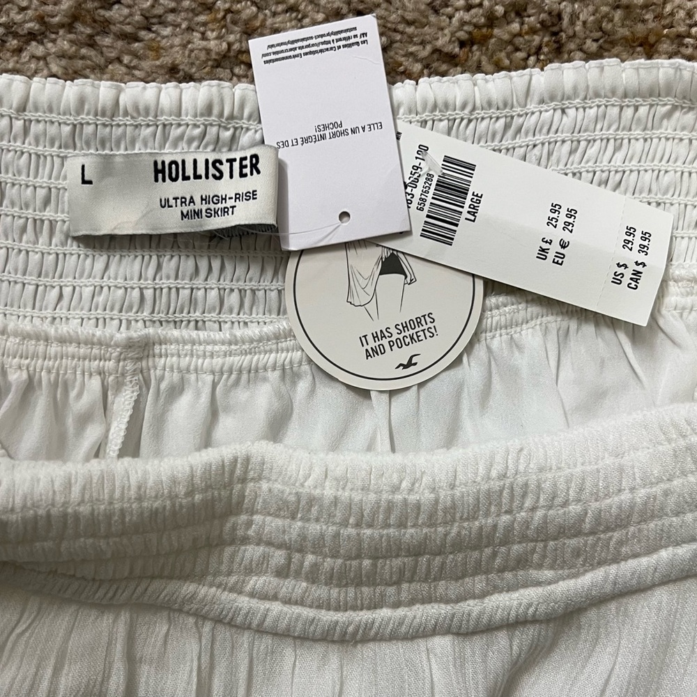 Hollister White Tiered Mini Skort - Picture 5 of 5